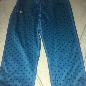 Blue polka dot pants